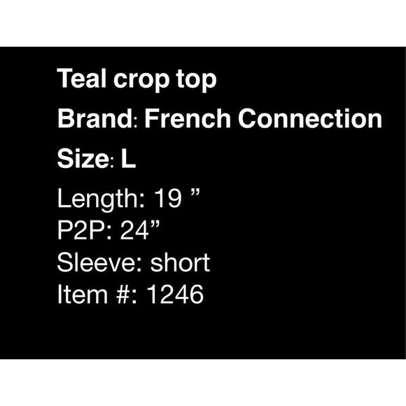 French Connection Cropped T-Shirt - Picture 5 of 6